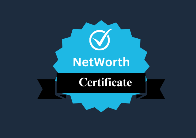 NetWorth Certificate